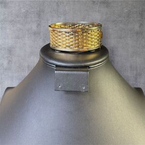 302. Barter Signed Vintage Gold Tone Basket‎ Weave Bangle Bracelet